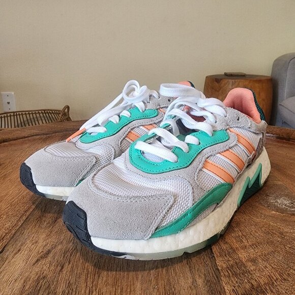 Adidas Tresc Run J Sneakers Shoes White Bliss Coral EF7650 Men's 6 / Women’s 7.5 - Picture 8 of 12